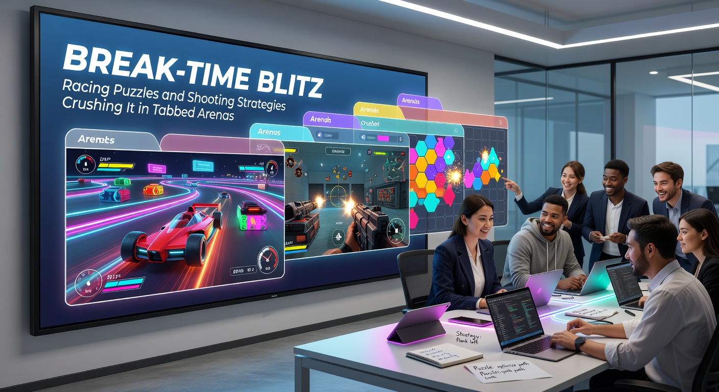 Close-up of a puzzle-solving interface during a racing blitz, with tabbed shooting elements visible in the background