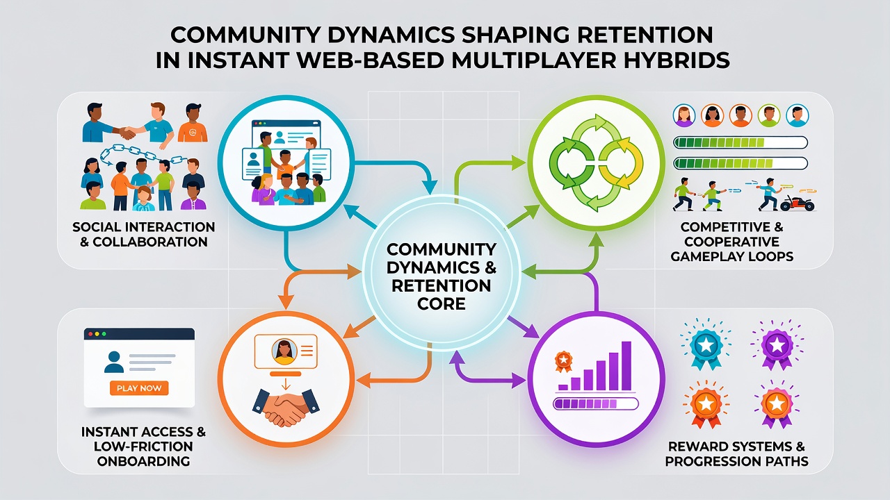 Diverse player groups collaborating in an instant web multiplayer hybrid setting