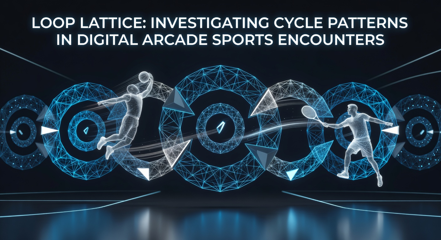 Digital arcade sports interface showing repeating cycle patterns in gameplay encounters